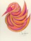 Jane SEYMOUR ORIGINAL: Abstract Fantasy XXIII. (Magenta Bird)