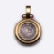 18K Yellow Gold Pendant with Rubies & Ancient Silver Armenian Coin