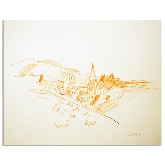 View Of Chenas In Beaujolais, France by Ensrud Original