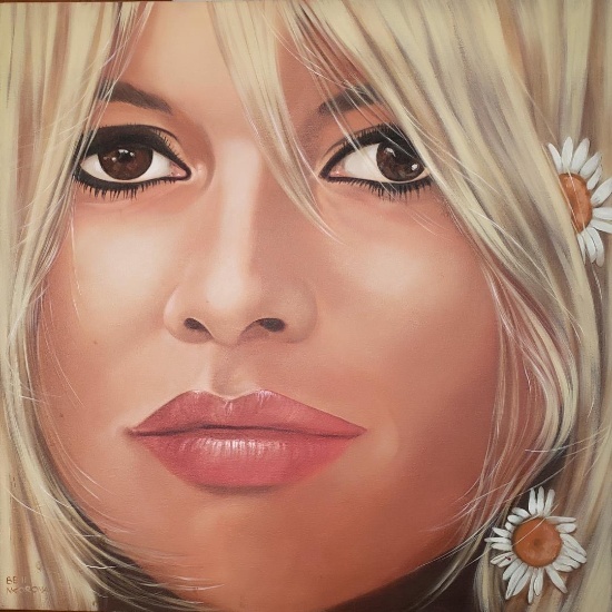 Brigitte (left) ORIGINAL by Margaret Korona
