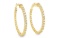 2.10 ctw Diamond Hoop Earrings - 14KT Yellow Gold