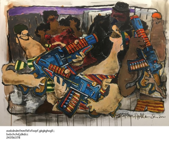 Girls Just Wanna Have Fun, Boys Just Wanna Play With Guns by Stephen Holland ORI