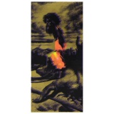 David and Goliath Gold by Steve Kaufman (1960-2010)