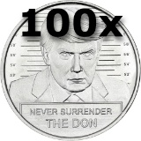 Donald Trump Fight Fine Silver Coin BUNDLE (100)