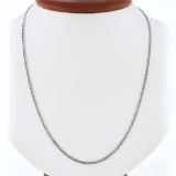 NEW Unisex Solid 14k White Gold 2.3mm 18