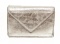 Balenciaga Silver Papier Flap Mini Wallet