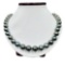 Pearl and Diamond Necklace - 14KT White Gold