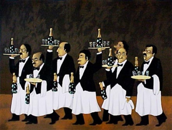 Flower Bottle Brigade by Guy Buffet