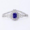 8.91 ctw Tanzanite and 3.46 ctw Diamond 14K White Gold Bracelet (GIA CERTIFIED)