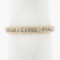 Vintage 18k Gold 0.85 ctw Channel Princess Cut Diamond Eternity Wedding Band Rin