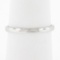 14K White Gold 1.9mm Domed Polished Plain w/ Notch Stackable Wedding Band Ring
