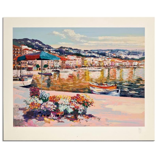 Promenade At Nice by Mark King (1931-2014)