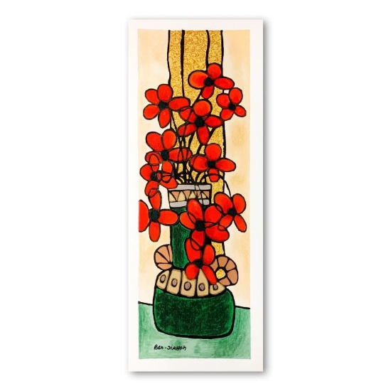 Green Vase by Ben-Simhon Avi