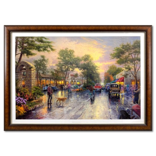 Carmel, Sunset on Ocean Ave by Thomas Kinkade (1958-2012)