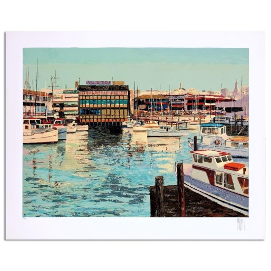 Fisherman's Wharf by Mark King (1931-2014)
