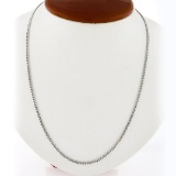 NEW Unisex Solid 14k White Gold 2.8mm Miami Cuban Curb Link 22