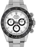 Rolex Mens Stainless Steel Panda Daytona With Box And Card