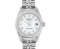 Rolex Ladies Quickset Stainless Steel White Arabic 26MM Date Wristwatch