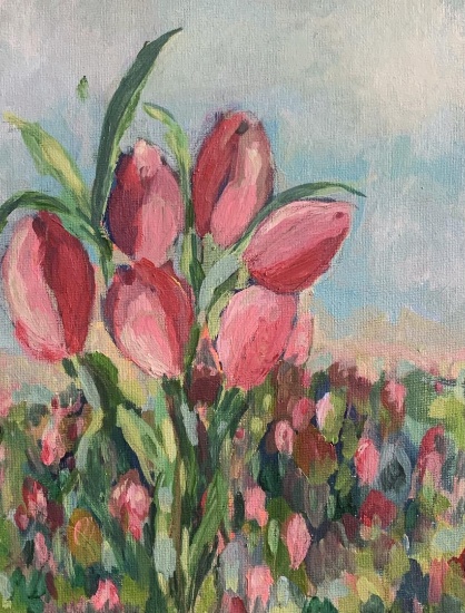 Field of Tulips by Adonna