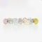 18k White Gold 3 ctw Diamond Open Flower Link & Multicolor Baroque Pearl Bracele
