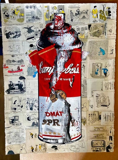 Torn Spray Can by Mr. Brainwash