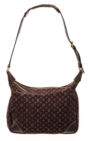 Louis Vuitton Brown Damier Ebene Boulogne Shoulder Bag