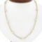 14k Gold Long White Pearl by the Yard 24