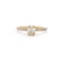 0.72 ctw Diamond Halo Wedding Ring - 14KT Yellow Gold