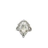 5.65 ctw Diamond Ring - 14KT White Gold