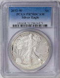 2012-W American Silver Eagle.999 Fine Silver Dollar Coin PCGS PR70DCAM