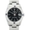 Rolex Ladies Midsize 31MM Black Index Dial 18K White Gold Diamond And Sapphire D