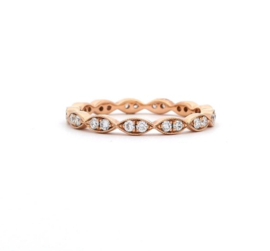 18kt RG Diamond Eternity Ring