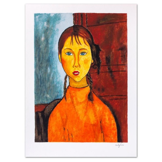 Bambina Con Trecce by Modigliani (1884-1920)