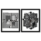 Torke-UY et Jerusa de la serie Croises (Diptych) by Vasarely (1908-1997)