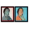 American Indian Series 2 Piece Set (Red & Blue) by Warhol (1928-1987)