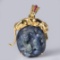 Antique Chinese Sapphire & Gold Pendant by Carlo Rici