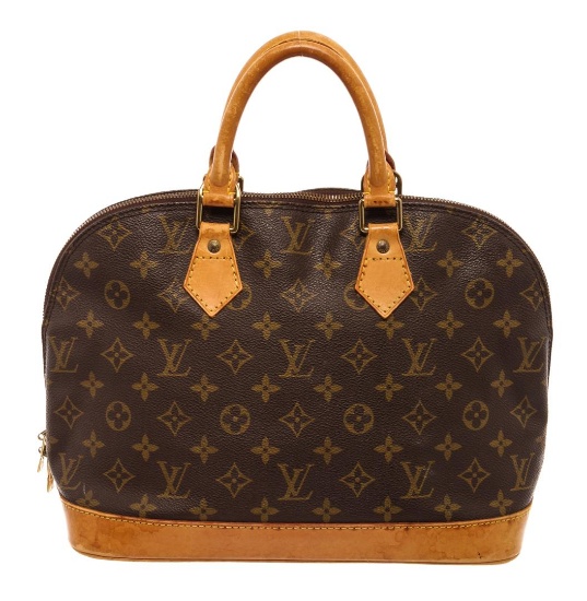 Louis Vuitton Brown Monogram Canvas Alma Satchel Bag