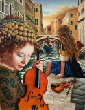 Mechones Dorados Y Cuerdas De Violin By Edgar Barrios