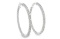 2.60 ctw Diamond Hoop Earrings - 14KT White Gold