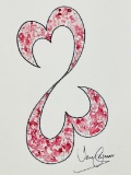 Jane SEYMOUR: Open Heart Icon XCIII. with Pink Flowers