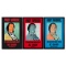 American Indian Series 3 Piece Set (Black Red & Blue) by Warhol (1928-1987)