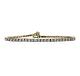 3.36 ctw Diamond Tennis Bracelet - 14KT White Gold