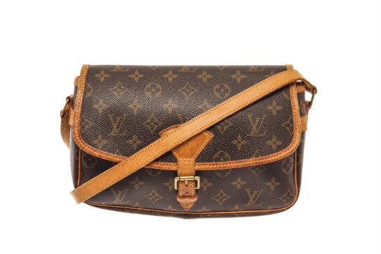 Louis Vuitton Brown Monogram Coated Canvas Sologne Bag