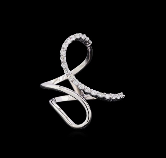 0.52 ctw Diamond Ring - 14KT White Gold