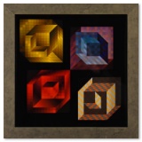 Axo (22 2 44 33) de la serie Hommage A LHexagone by Vasarely (1908-1997)