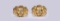 Pair of 18K Yellow Gold & Diamond Chrysanthemum Earrings by R.L. Kay