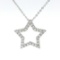 14kt WG Star Pendant with chain