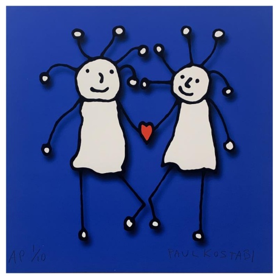 SPRKL Love (Blue) by Kostabi Paul