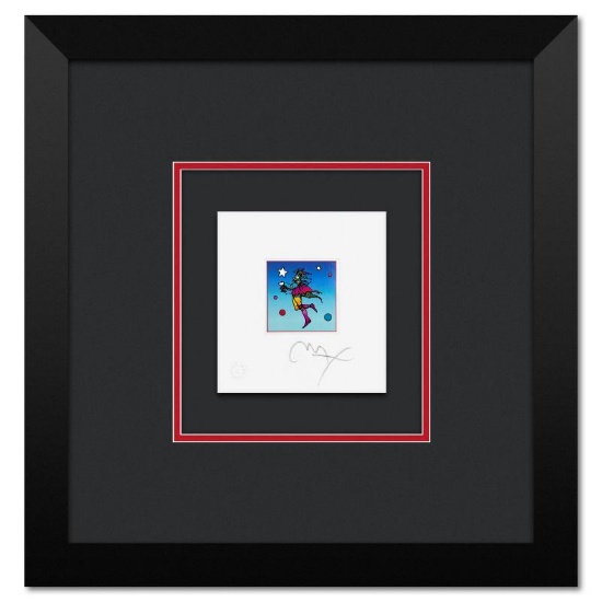 Star Catcher on Blue by Peter Max