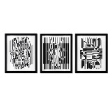 Tilla Calcis et Afa de la serie Lineaires (Triptych) by Vasarely (1908-1997)